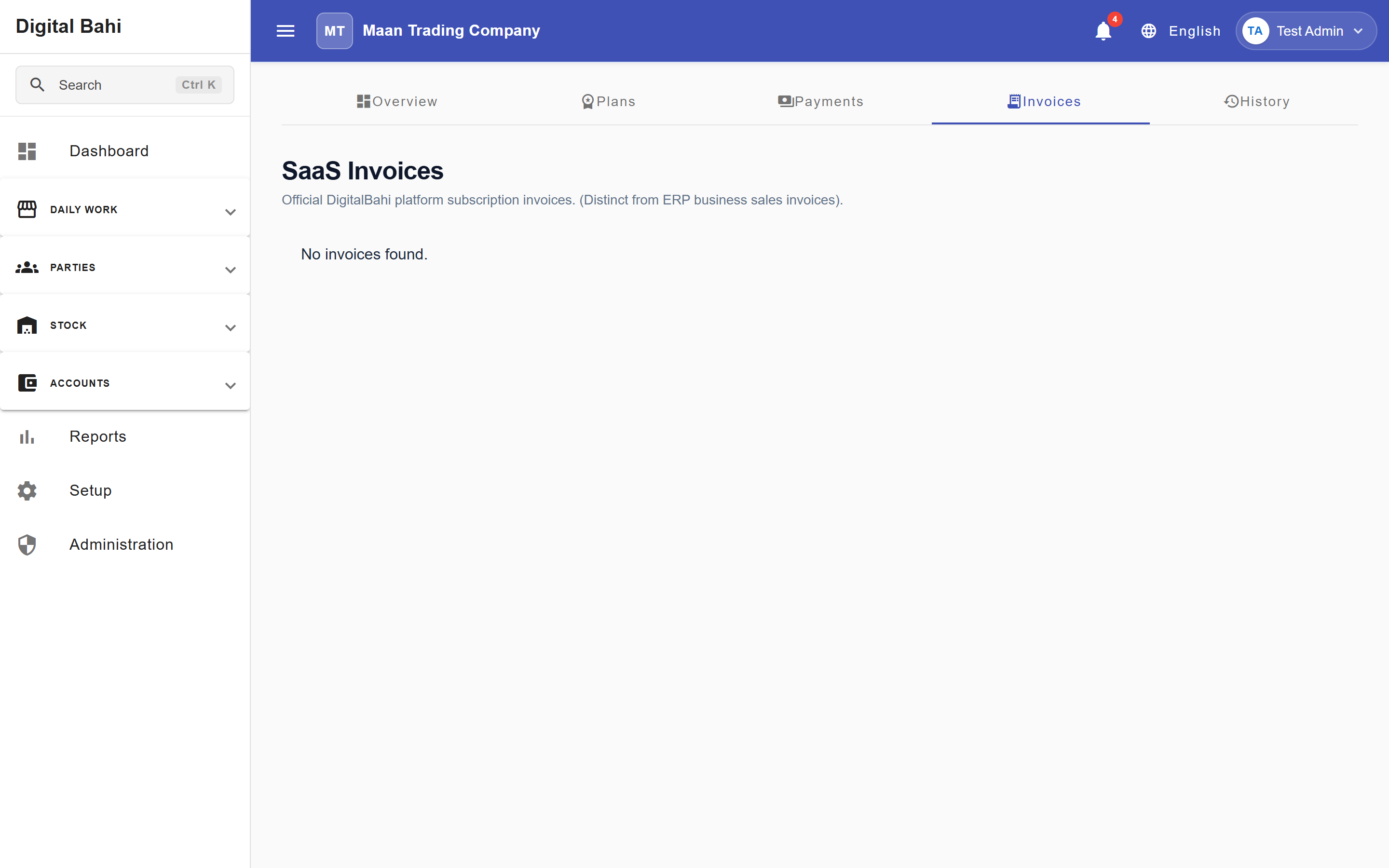 SaaS Invoices