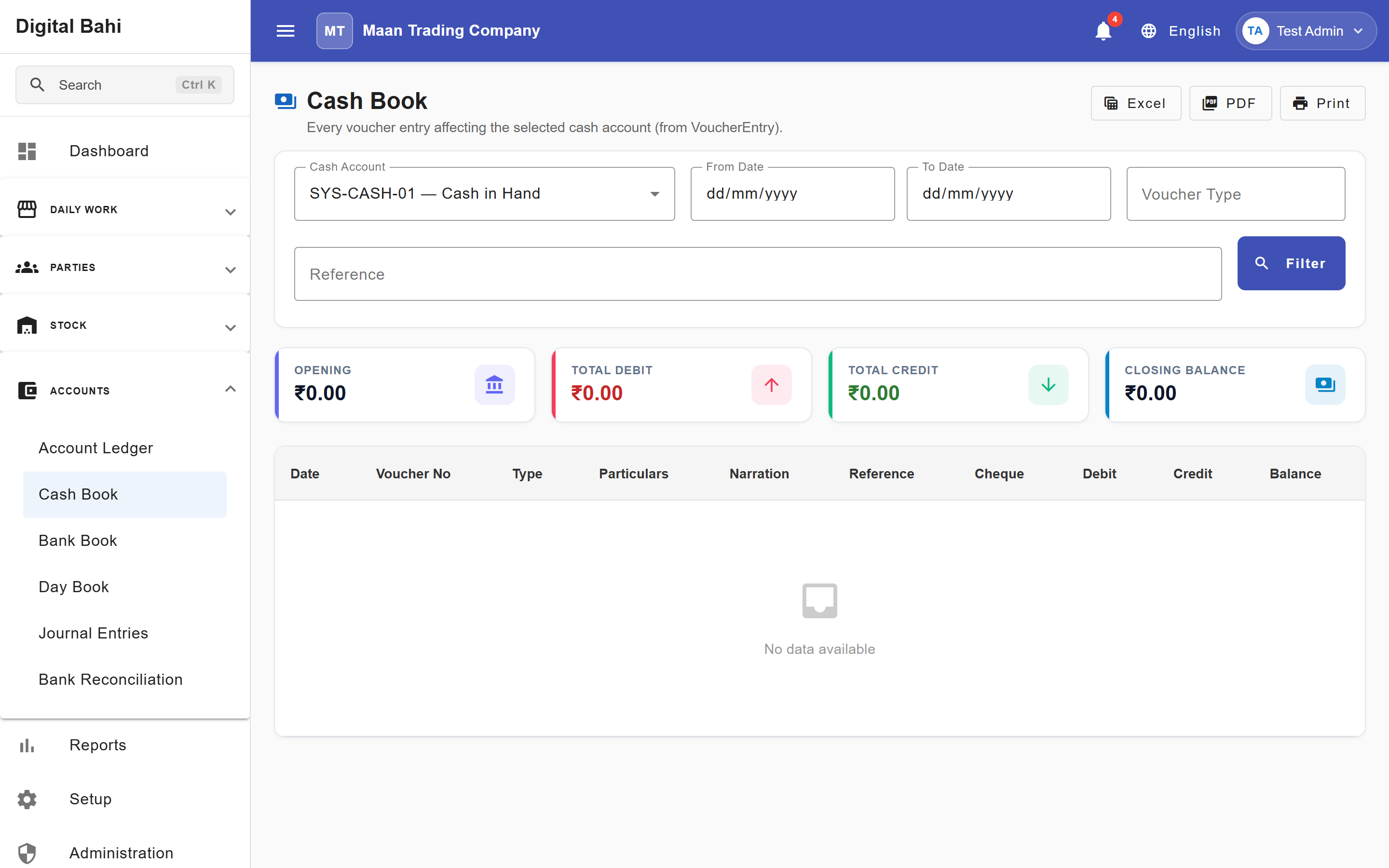 Cash Book