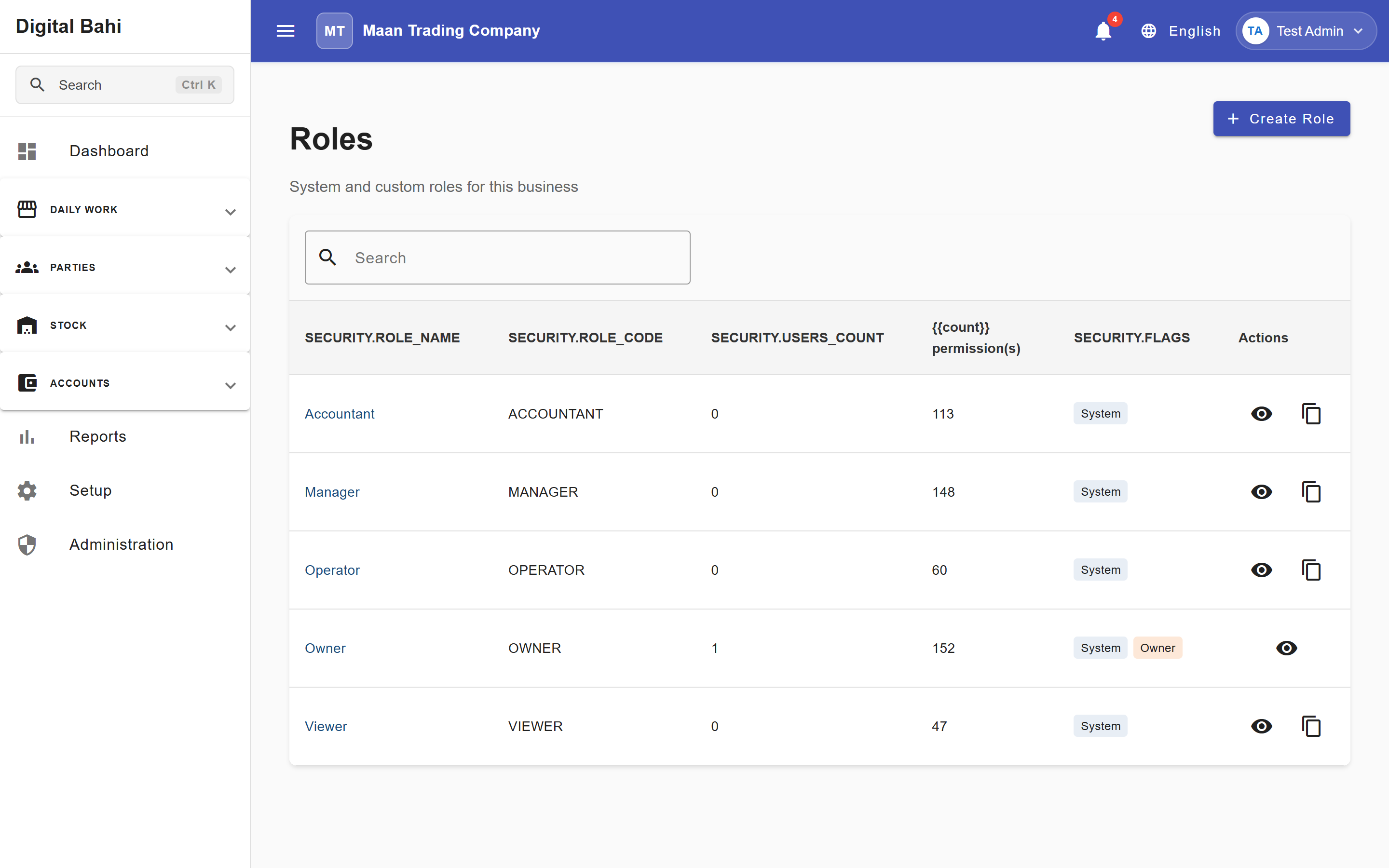 Roles &amp; Access Control